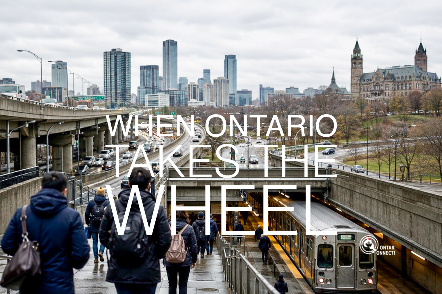 Toronto subway and regional highways showing the need for provincial transit funding in Ontario